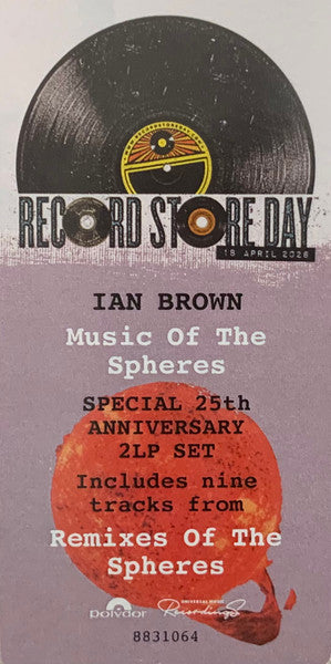 Ian Brown Music Of The Spheres RSD 2026 Deluxe edition lp vinyl
