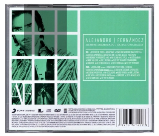 Alejandro Fernandez Siempre Enamorado Disco Cd + Dvd