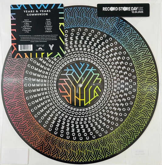 Years & Years Communion RSD 2025 Picture Zoetrope LP Vinyl