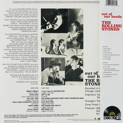 The Rolling Stones Out Of Our Heads RSD 2025 Clear LP Vinyl