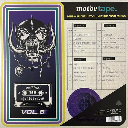 Motorhead The Lost Tapes Vol. 6 Live In Berlin 1992 RSD 2025 Morado Purple 2 LP Vinyl