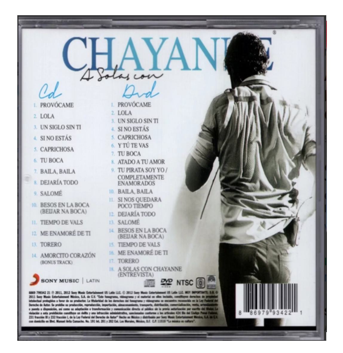 A Solas Con Chayanne Disco Cd + Dvd