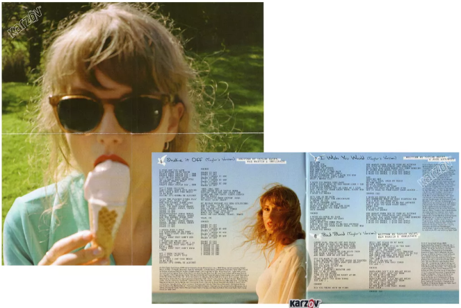 Taylor Swift 1989 Taylor's Version Blue Edition Disco Cd + Poster