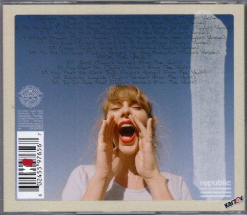 Taylor Swift 1989 Taylor's Version Blue Edition Disco Cd + Poster