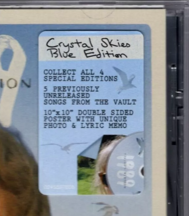 Taylor Swift 1989 Taylor's Version Blue Edition Disco Cd + Poster