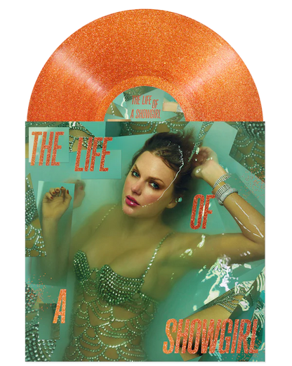Taylor Swift The Life Of A Showgirl Orange Glitter Lp Vinyl