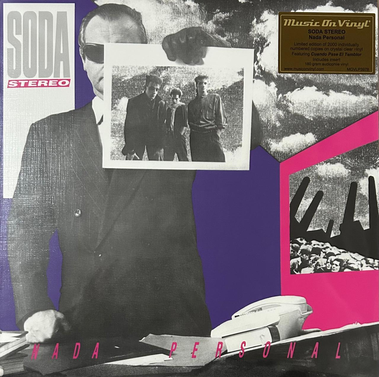 Soda Stereo Nada Personal Lp Vinyl Crystal Clear Edition