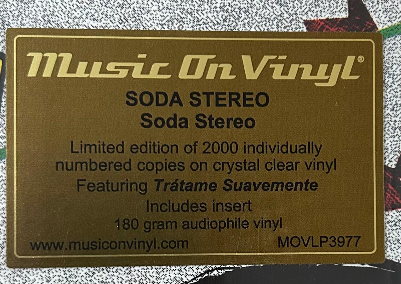 Soda Stereo Soda Stereo Homonimo Lp Vinyl Crystal Clear