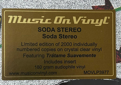 Soda Stereo Soda Stereo Homonimo Lp Vinyl Crystal Clear