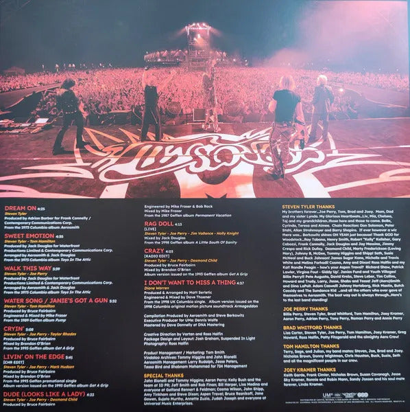 Aerosmith Greatest Hits Splatter Coloured Lp Vinyl