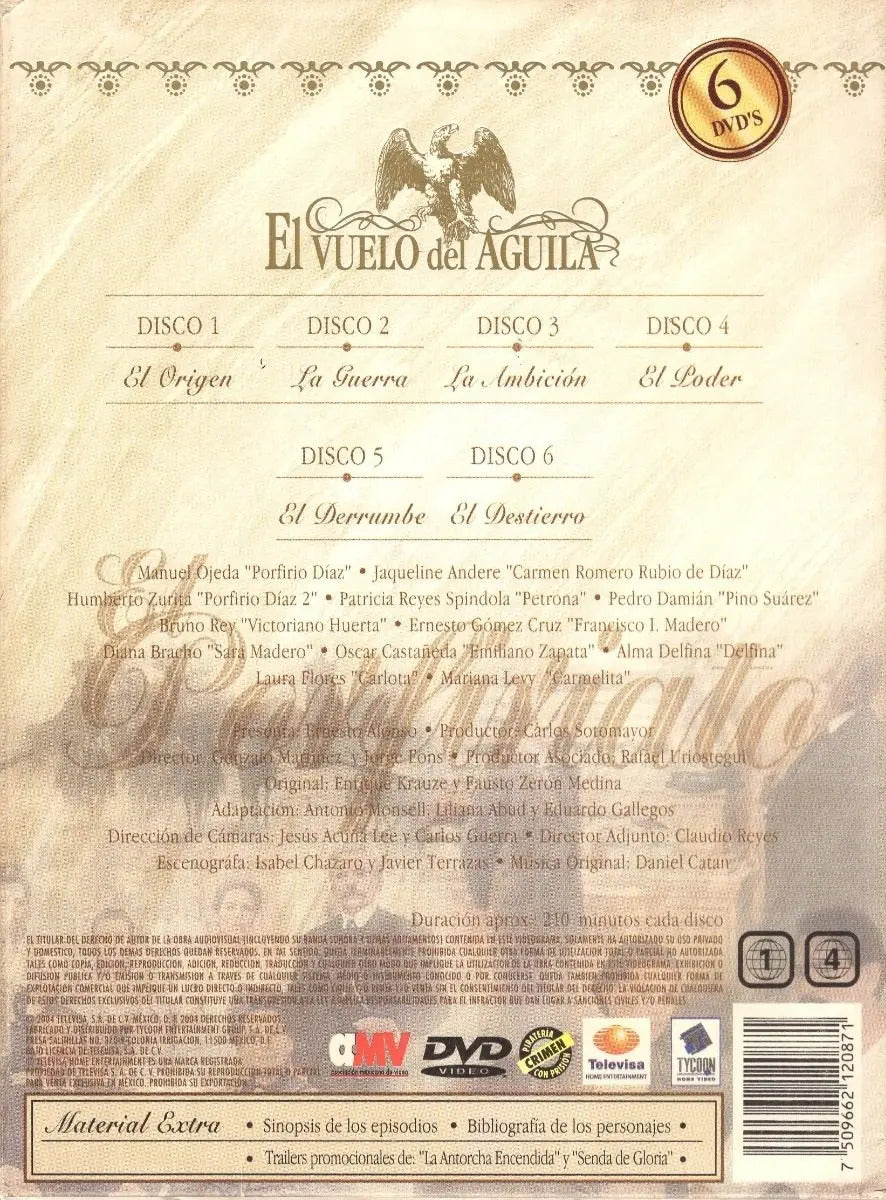 El Vuelo Del Aguila Edicion Conmemorativa Telenovela Dvd