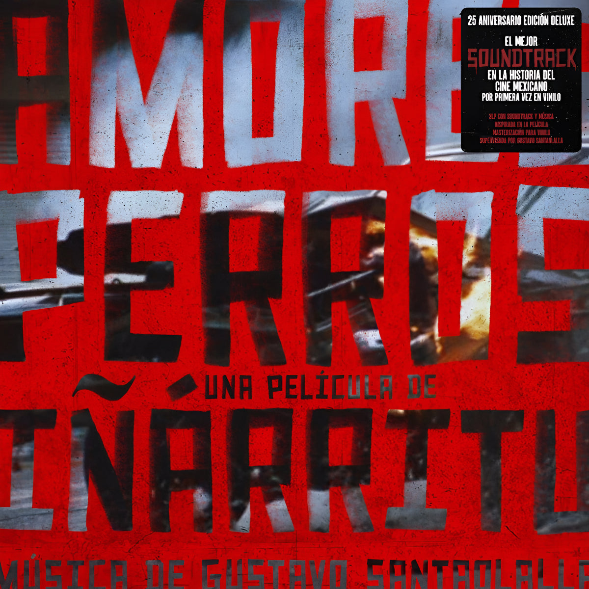 Amores Perros : Soundtrack Y Musica 3 Lp Vinyl Red Gatefold Inserto