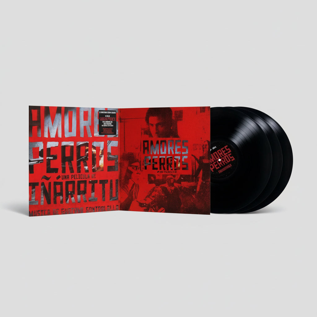 Amores Perros : Soundtrack Y Musica 3 Lp Vinyl Red Gatefold Inserto