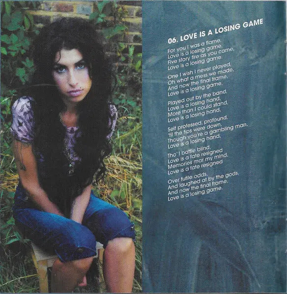 Amy Winehouse Back To Black Disco Cd (10 Canciones)