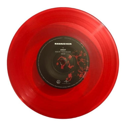 Rammstein Angst Single Lp Acetato Vinyl / Rojo