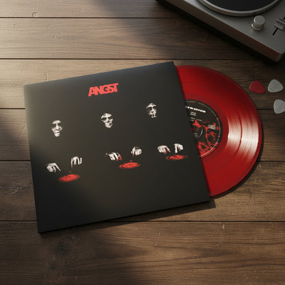 Rammstein Angst Single Lp Acetato Vinyl / Rojo
