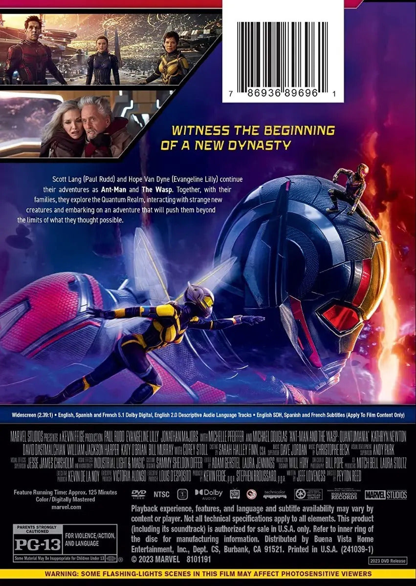 Ant-man & The Wasp Quantumania Importada Pelicula Dvd