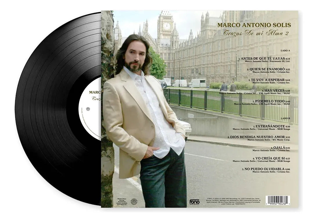 Marco Antonio Solis Trozos De Mi Alma 2 Dos Vinyl Lp