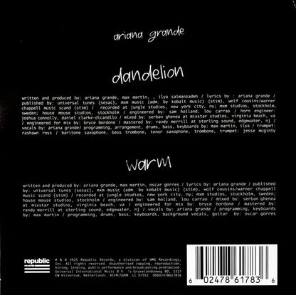 Ariana Grande Hampstead Vinilo Lp 7 Universal 2025