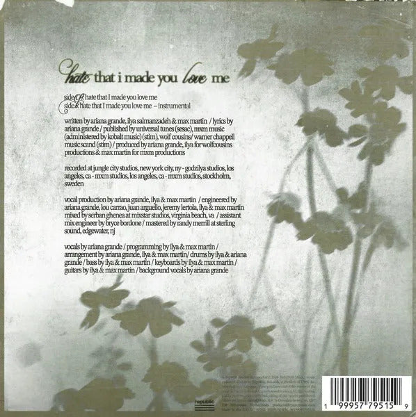 Ariana Grande Hate That I Made You Love Me Lp Vinyl