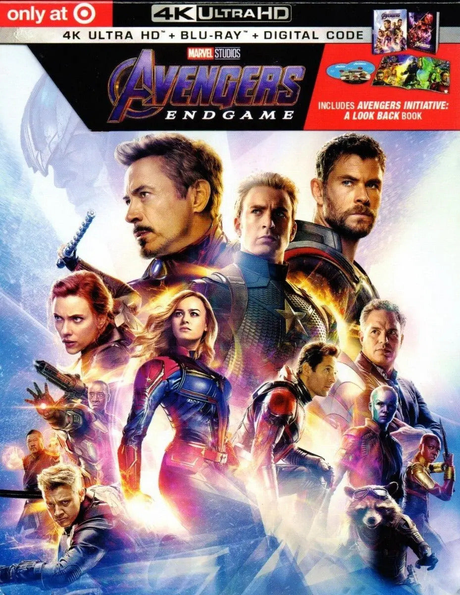 Avengers Endgame Blu Ray 4k+br+dc+digibook 3 Discos