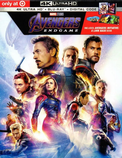 Avengers Endgame Blu Ray 4k+br+dc+digibook 3 Discos