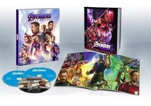 Avengers Endgame Blu Ray 4k+br+dc+digibook 3 Discos