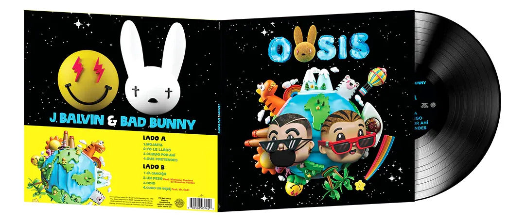 J Balvin & Bad Bunny Oasis Lp Gatefold Vinyl