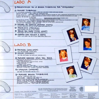 La Banda Timbiriche En Concierto Lp Vinyl