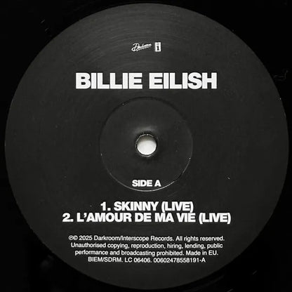 Billie Eilish Live Rsd Black Friday 2025 Edition Lp Vinyl
