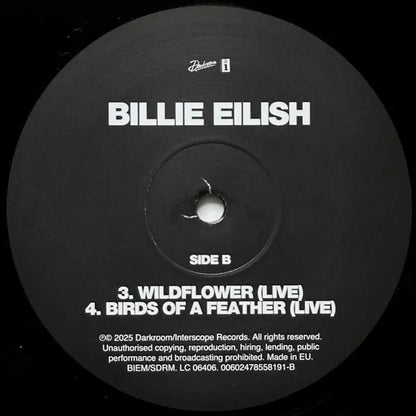 Billie Eilish Live Rsd Black Friday 2025 Edition Lp Vinyl
