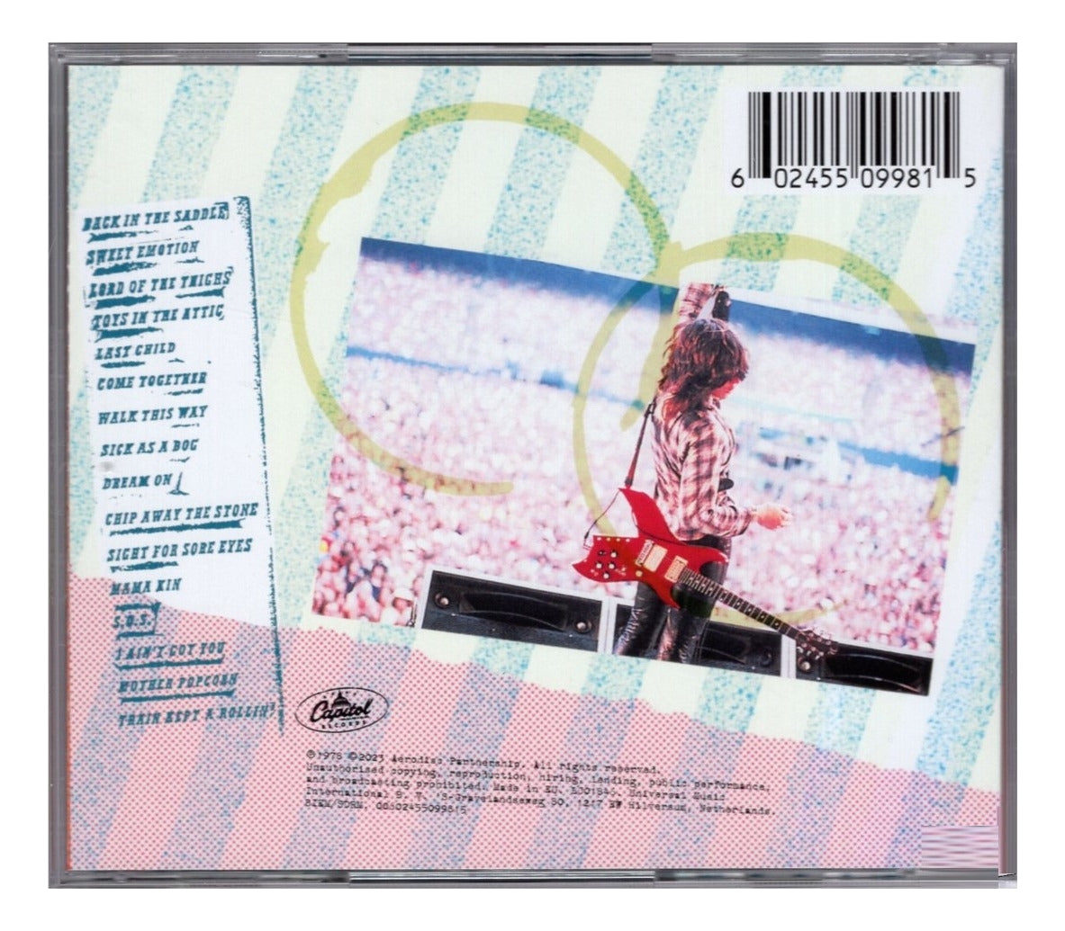 Aerosmith Live ! Bootleg Importado // Disco Cd