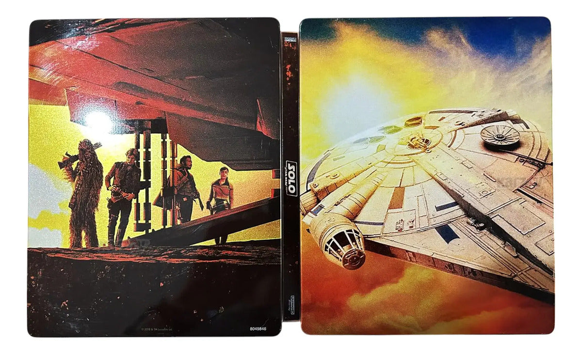 Han Solo Star Wars Steelbook Pelicula Blu-ray + Dvd + Bonus