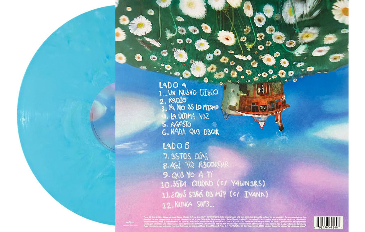 Bratty Tres 3 Blue Splatter Green Lp Vinyl Estándar