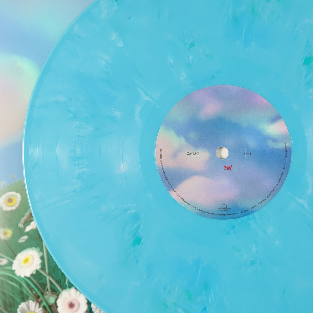 Bratty Tres 3 Blue Splatter Green Lp Vinyl Estándar