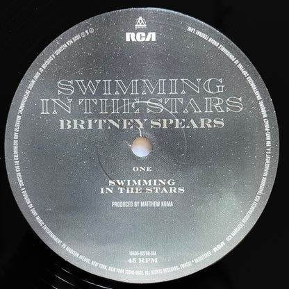 Britney Spears Swimming In The Stars Lp Vinyl Exclusive 12 Single Black Vinyl