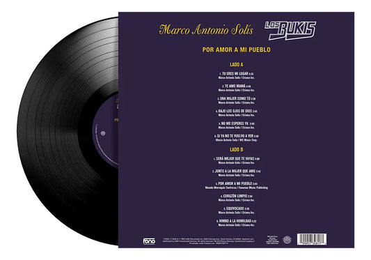 Los Bukis Por Amor A Mi Pueblo Lp Vinyl