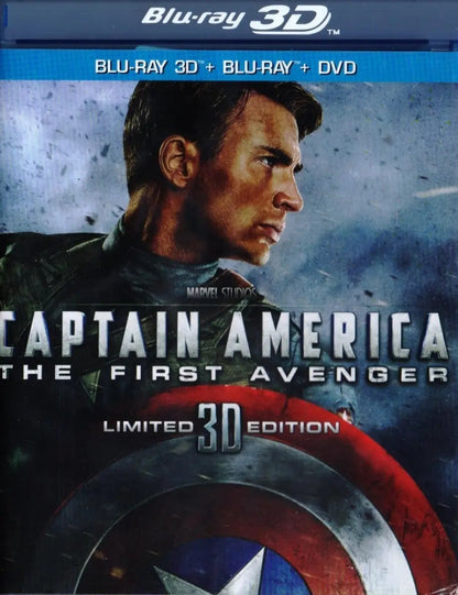 Capitan America Primer Vengador Marvel Blu-ray 3d + Bd + Dvd