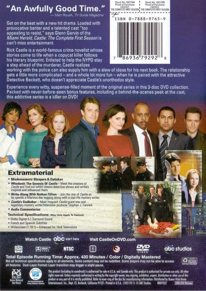 Castle Primera Temporada 1 Uno Importada Dvd