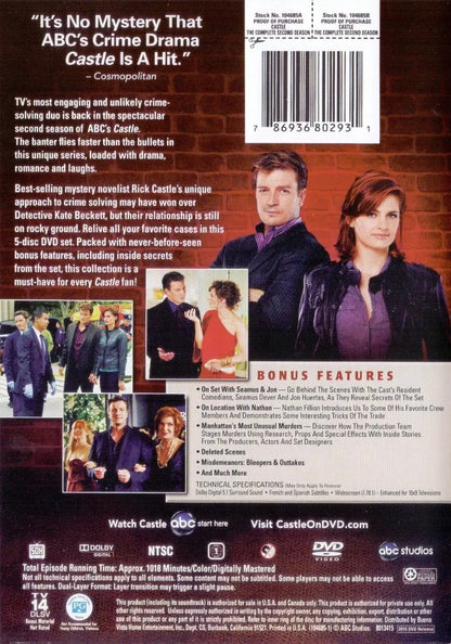 Castle Segunda Temporada 2 Dos Importada Dvd