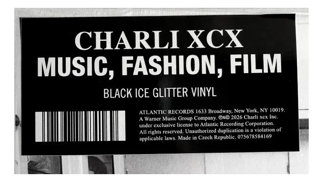Charli Xcx Music Fashion Film Black Ice Glitter Lp Vinyl