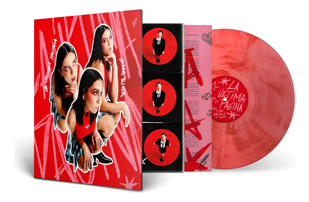 Chiara Oliver La Ultima Pagina Lp Vinyl Rosa Y Rojo Marbled