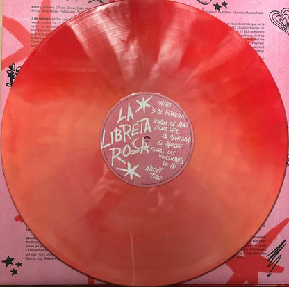 Chiara Oliver La Ultima Pagina Lp Vinyl Rosa Y Rojo Marbled