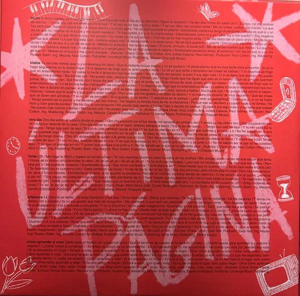 Chiara Oliver La Ultima Pagina Lp Vinyl Rosa Y Rojo Marbled