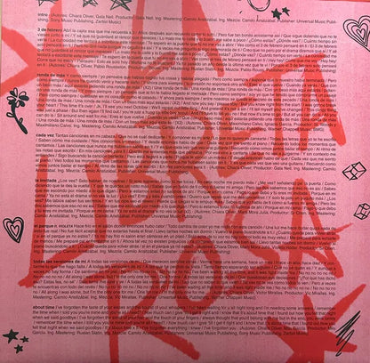 Chiara Oliver La Ultima Pagina Lp Vinyl Rosa Y Rojo Marbled