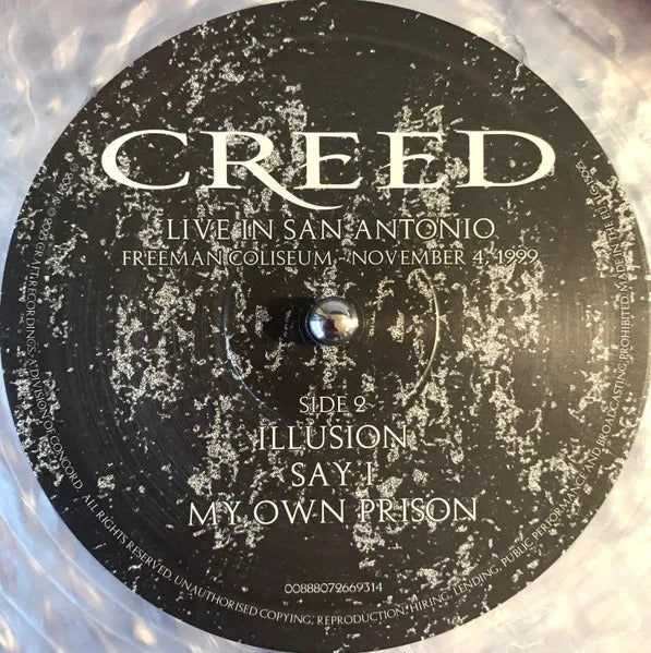 Creed Live In San Antonio Rsd 2025 (11/14/1999) Lp Vinyl