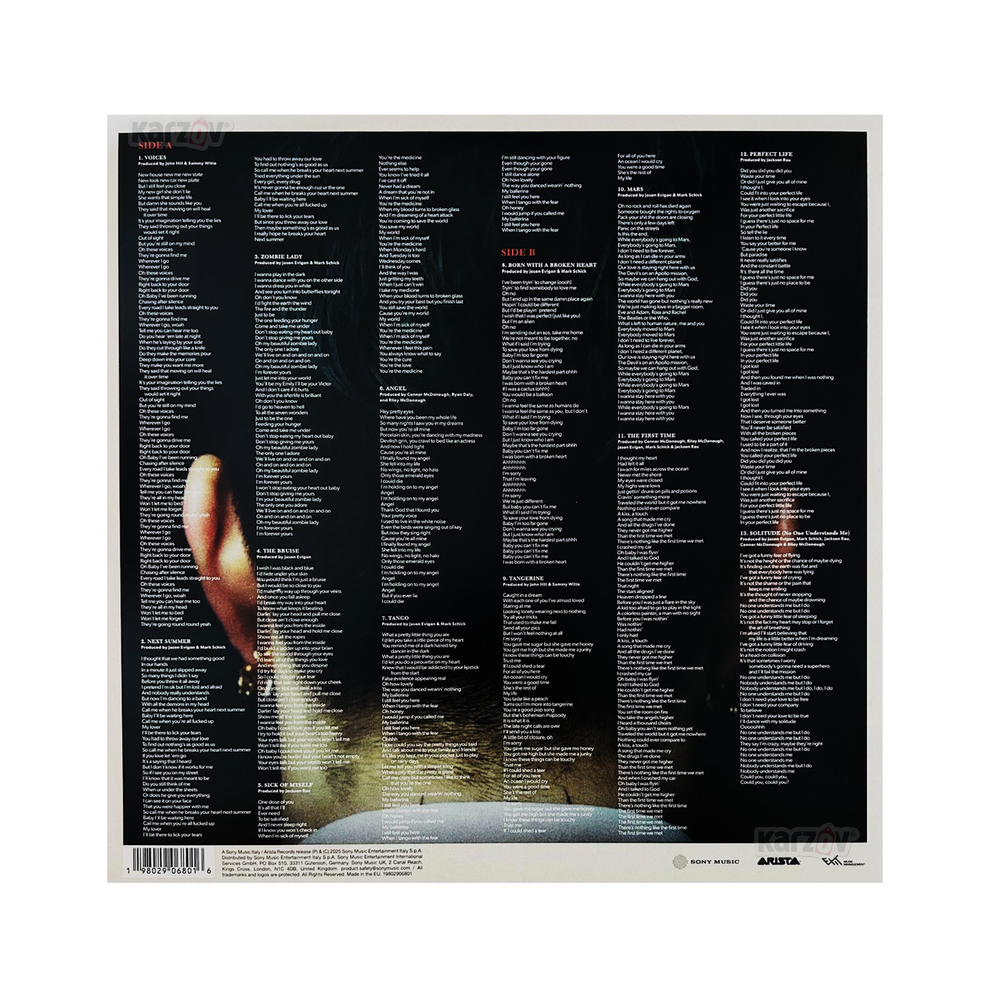 Damiano David ( Maneskin Rush ) Funny Little Fears Lp Vinyl