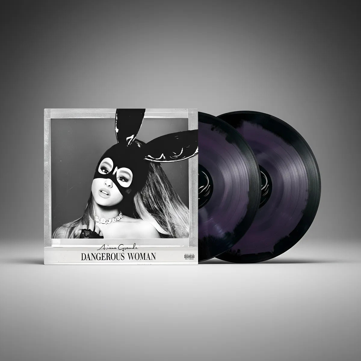 Ariana Grande Dangerous Woman 2 Lp Vinyl Purple Black Swirl