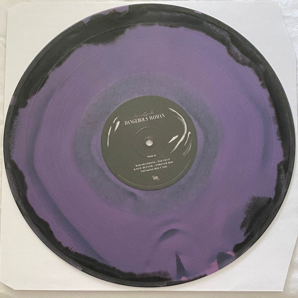 Ariana Grande Dangerous Woman 2 Lp Vinyl Purple Black Swirl
