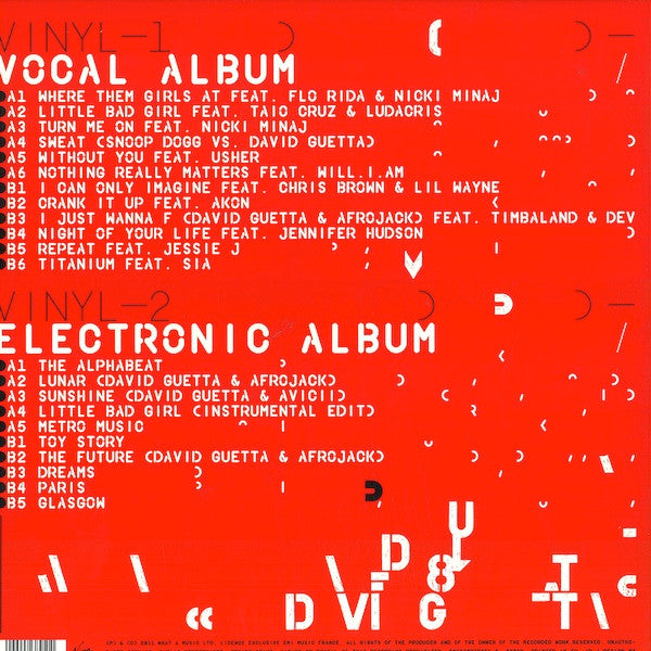 David Guetta Nothing But The Beat 2 Lp Vinyl Doble Black